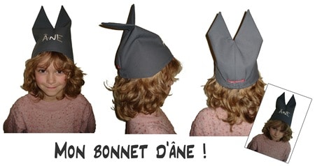 bonnet d'ane enfant 