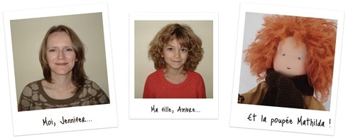 Moi Jennifer, Ma fille Ambre... et Mathilda !