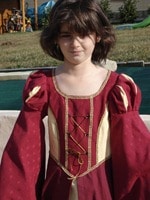 costume medieval fille