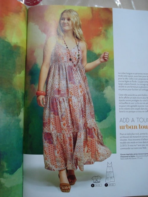 Maxi robe hippi Style Ottobre Design Femmes ete 2014