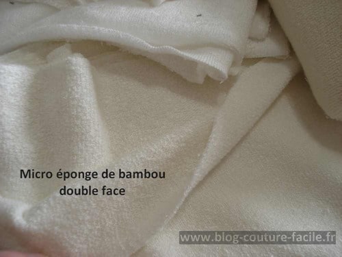 micro eponge de bambou double face