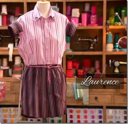 cousu main robe laurence