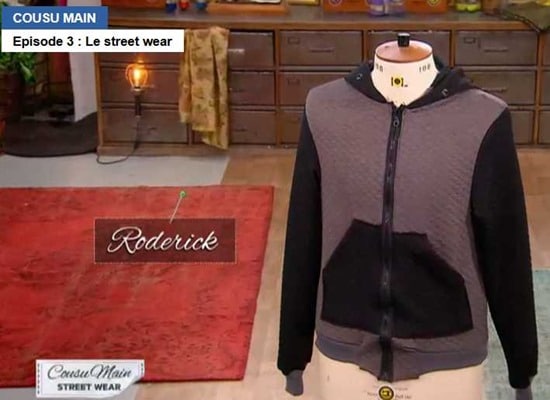 Cousu main 2 sweat capuche Roderick