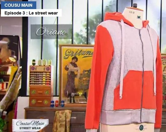 Cousu main 2 sweat capuche oriane