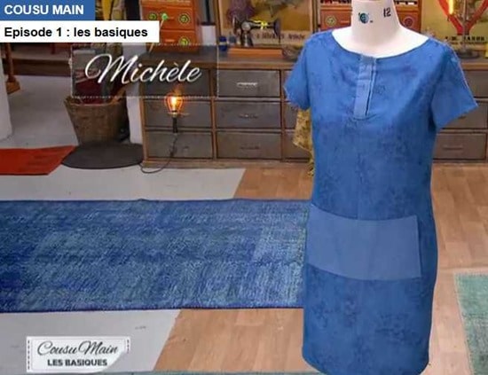 cousu main 2 robe droite Michele