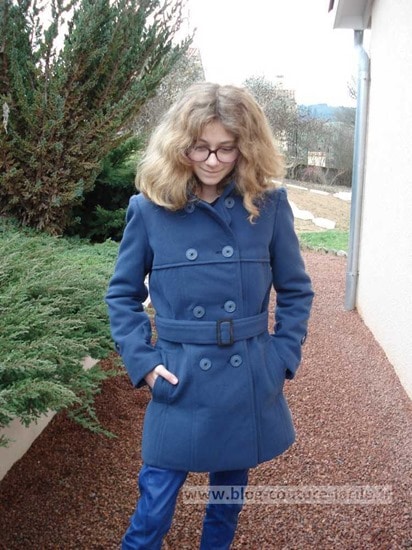 manteau vogue jeune fille details V8884