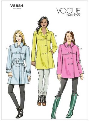 patron pour manteau Vogue V8884 patron pour manteau Vogue V8884