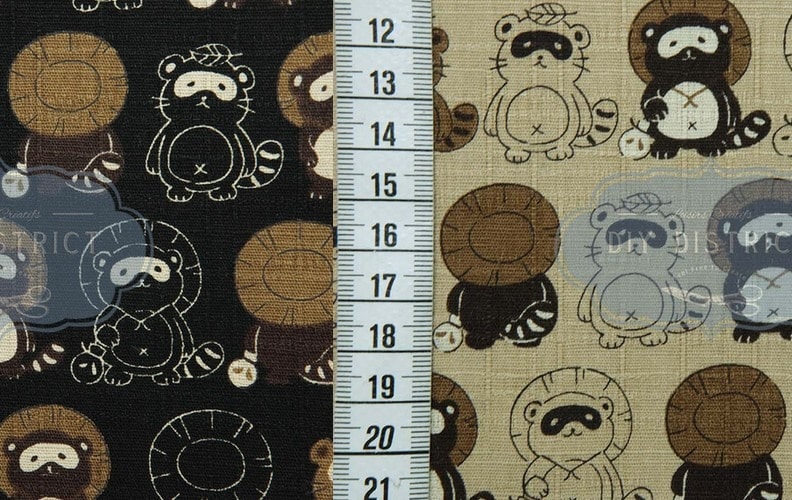 tissu japonais tanuki