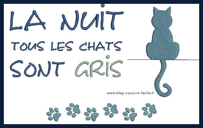 Motif Broderie Machine Gratuit Chat Motif Broderie Machine Gratuit Chat