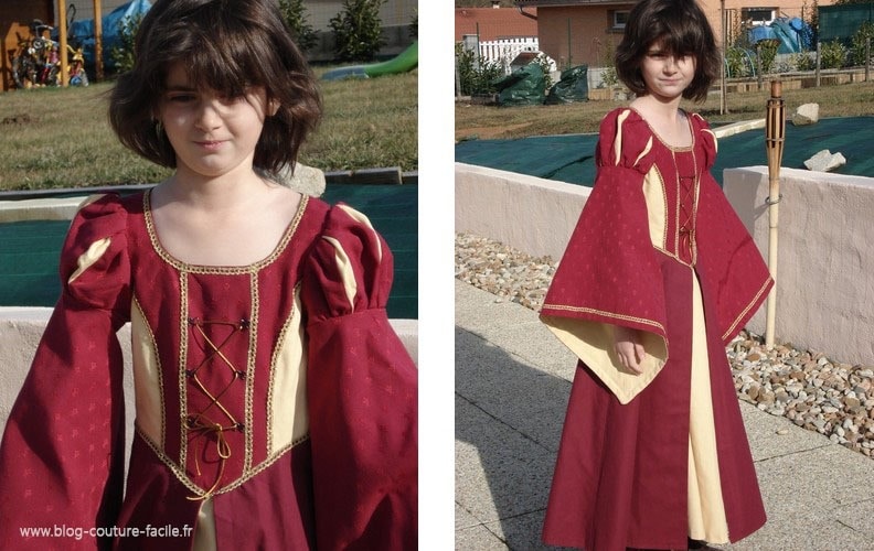 costume robe medievale fille