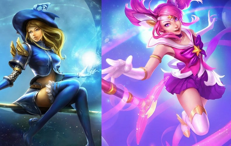 Lux lol skin rose bleu