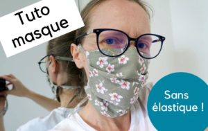 tuto masque lavable sans elastique