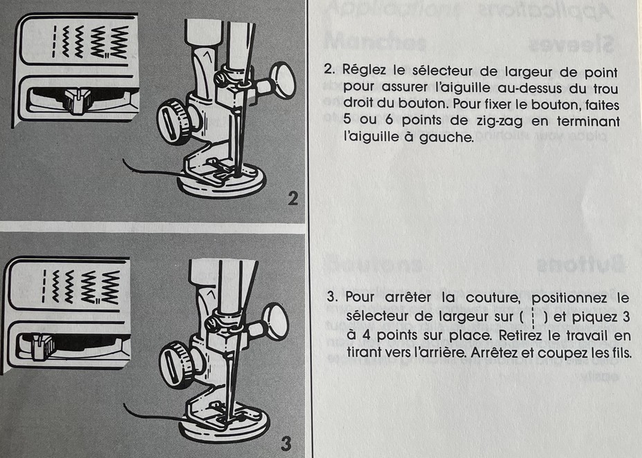 coudre un bouton avec la machine singer prima 20