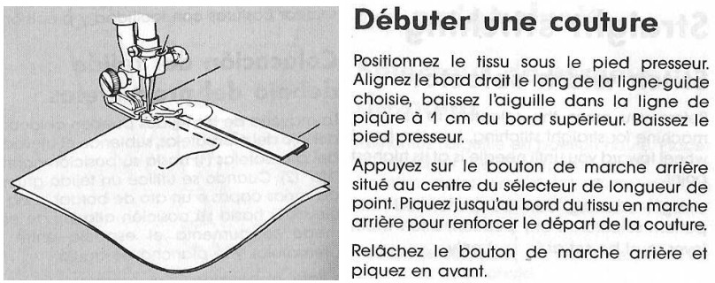 Comment débuter une couture avec sa machine à coudre