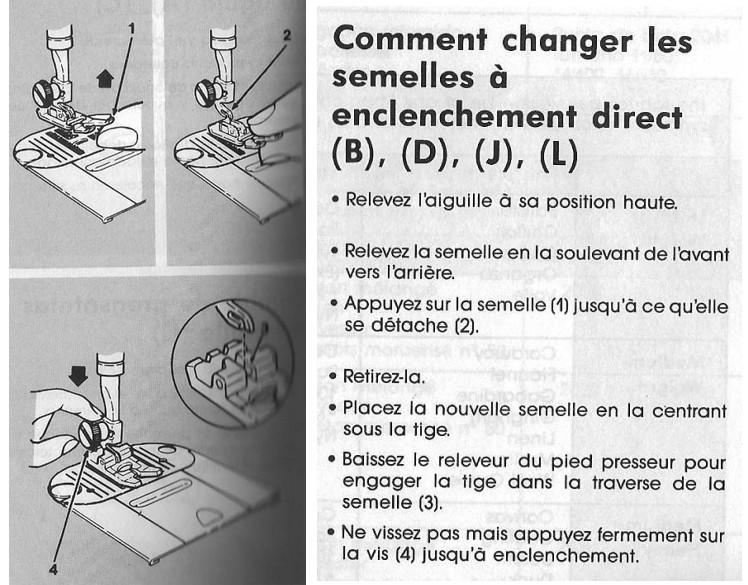 comment changer les semelles à enclenchement direct 