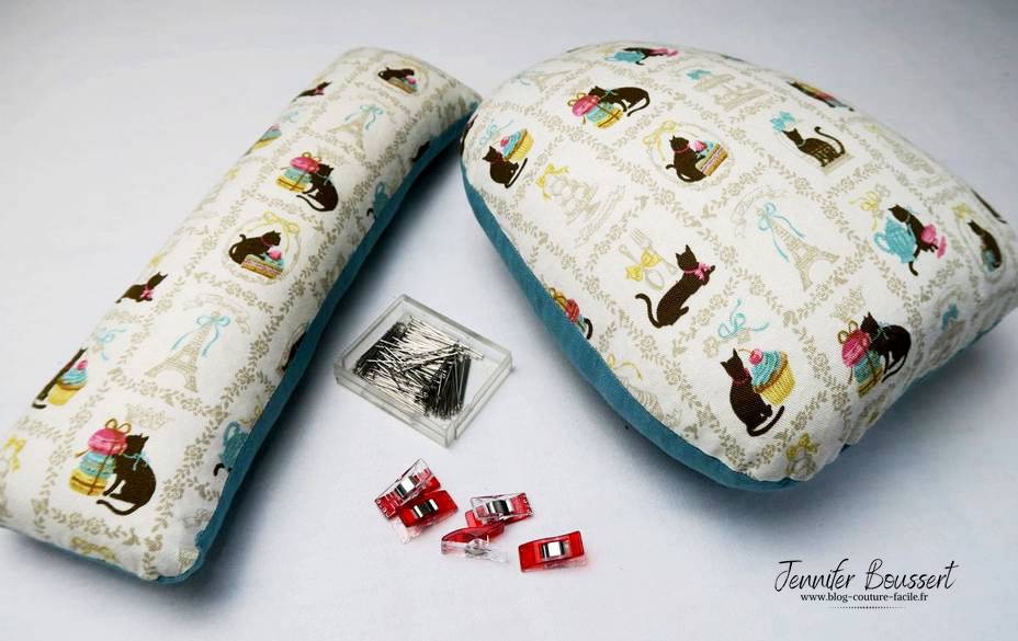 coussin de repassage tissu chat