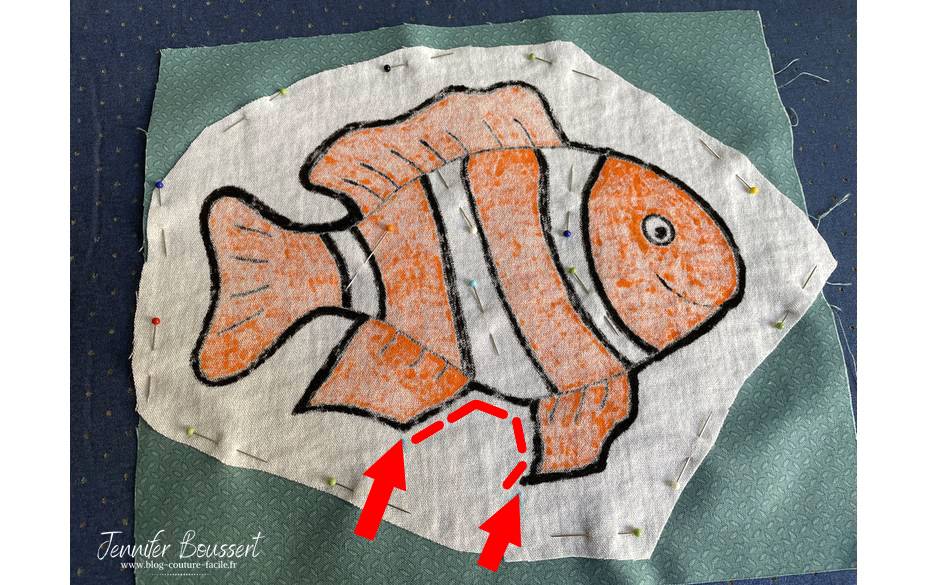 couture coussin poisson