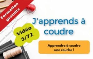 Vidéo 5/72 Apprendre a coudre une ligne courbe