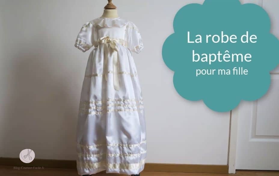 Robe de bapteme machine a coudre