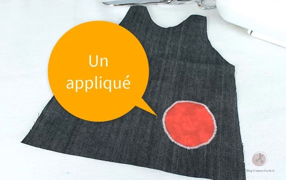 un appliqué en couture