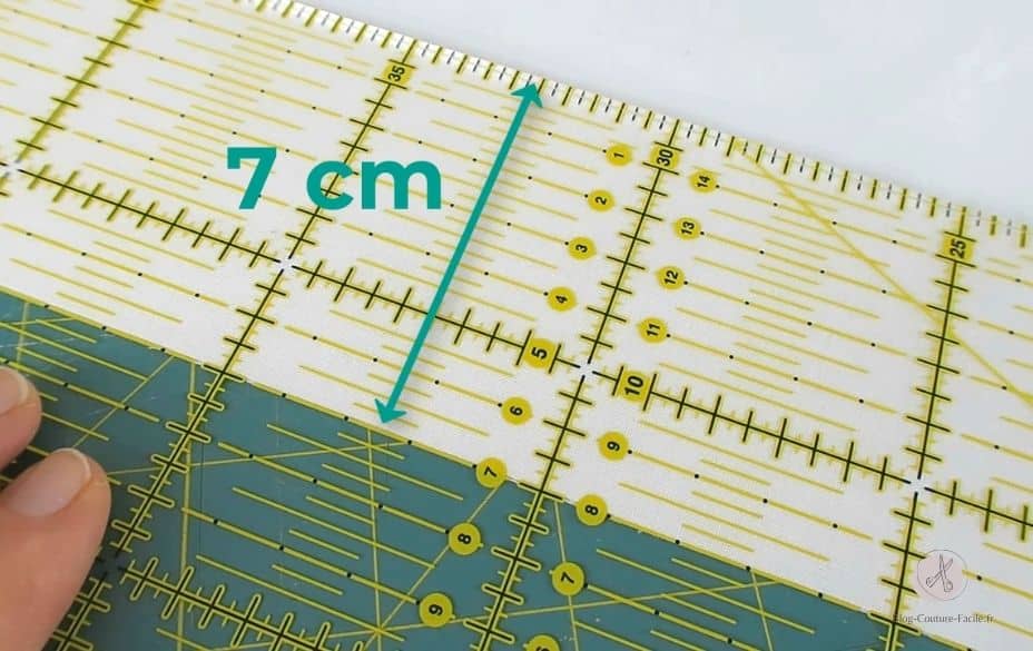 Mesure avec la règle patchwork