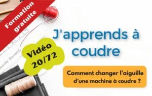 Comment changer l'aiguille d'une machine à coudre (Vidéo 20/72)