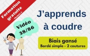 Couture Biais gansé