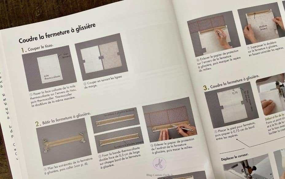 Coudre une fermeture à glissière sur une trousse
