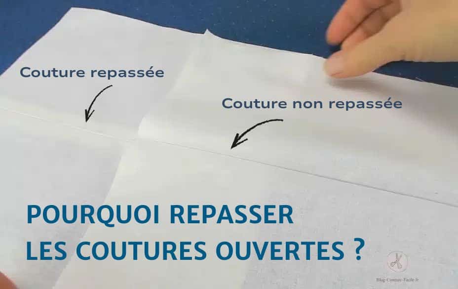 Comment repasser les coutures. Couture repassée et couture non repassée