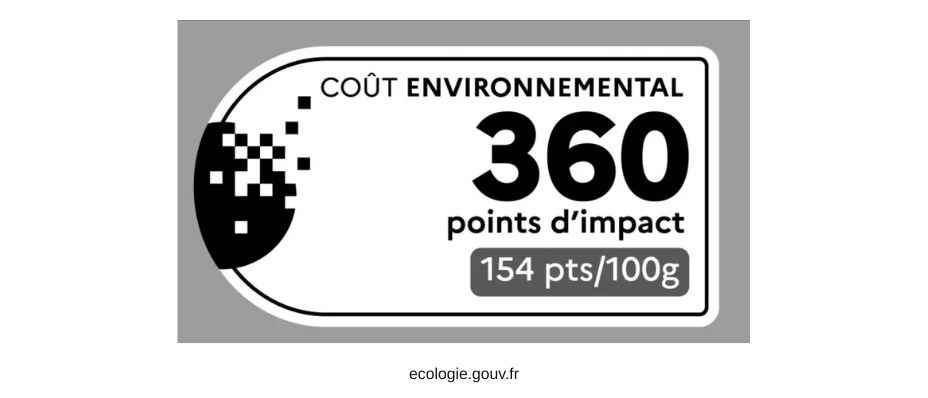 Etiquette éco-score textile