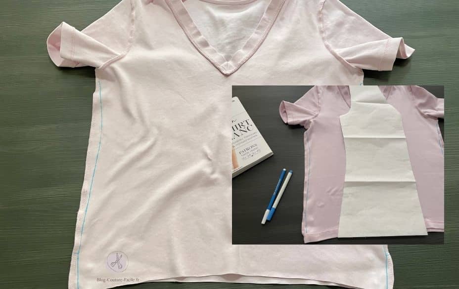 T-shirt droit qui va être cintré à la taille