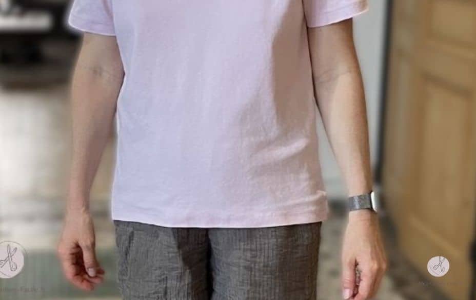 T-shirt droit ourlet du bas