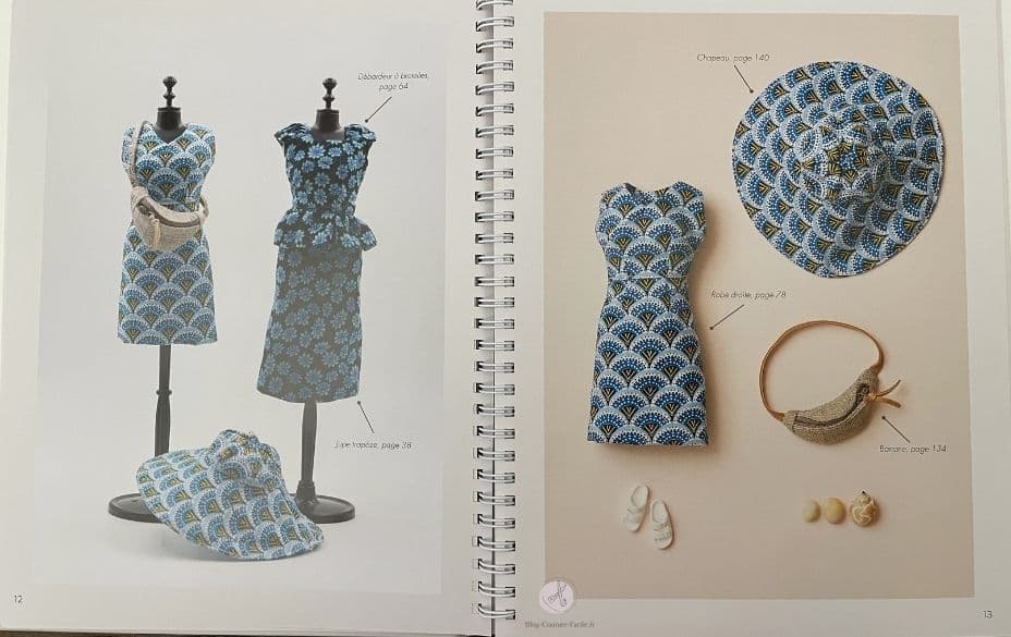 chapeau et robe pour Barbie