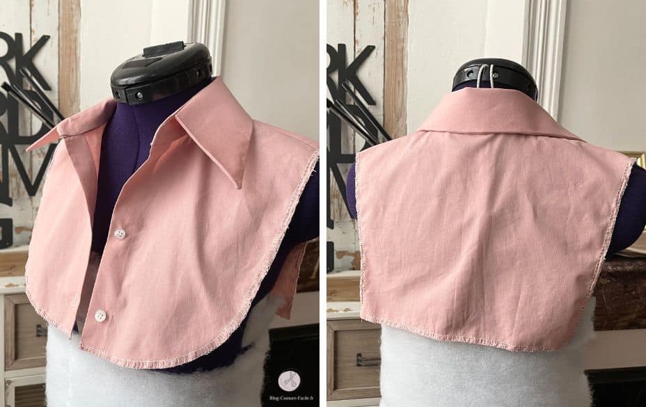 Col de chemise amovible : couture et choix du patron