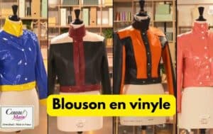 blouson en vinyle