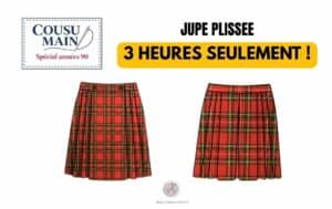 cousu main 2026 jupe plissée