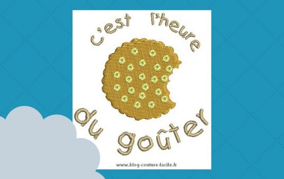 motif broderie machine heure du gouter